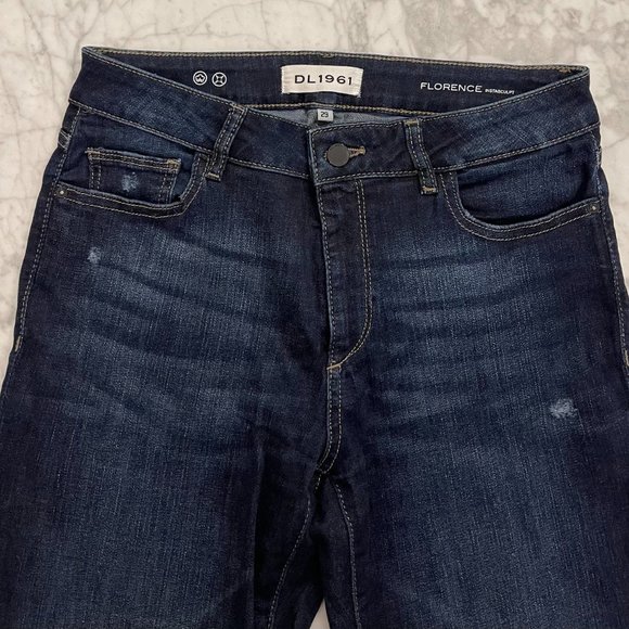 DL1961 Florence Instasculpt Darcy Dark Wash Skinny Jeans Women's Size 29 - Picture 4 of 6